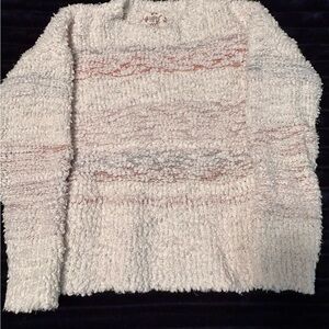 Hippie Rose Textured Cream Sweater